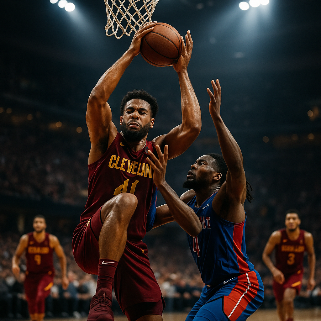 Cavaliers Pistons oyunu, Cleveland müdafiə ribaundu və son dəqiqə hücumu üstünlük